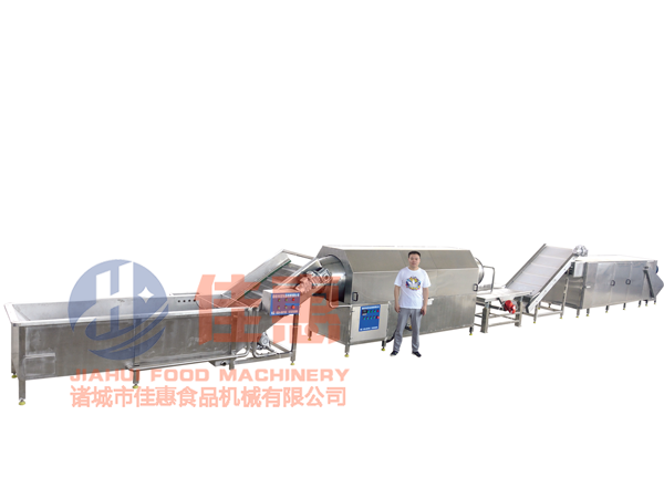 滾筒式軟包裝袋清洗烘干流水線